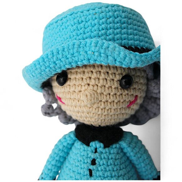 Handcrafted Amigurumi Doll With Removable Hat - Picture 3 of 7
